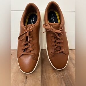 Cole Haan Men's Grand+ Court Sneakers
British Tan and Ivory Size 13 Leather
